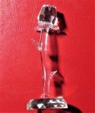 FIGURINA VINTAGE DIN CRISTAL - TRANDAFIR