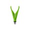 Suport lansetă fata Delphin HOLD-V, model V, culoare verde