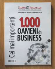 1000 cei mai importanti oameni din business Romania 2018 Ziarul Financiar foto