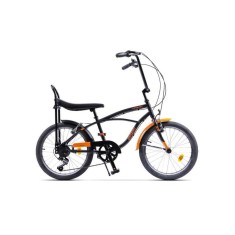 Bicicleta oras Pegas Strada Mini 7S MINI7S201NGR, 20&quot;, Negru