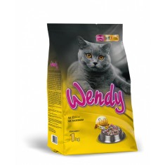 WENDY Hrana uscata pentru pisici de toate rasele, Amestec complet cu aroma de pui, 1 kg
