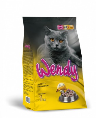 WENDY Hrana uscata pentru pisici de toate rasele, Amestec complet cu aroma de pui, 1 kg foto