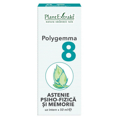 Polygemma 8 - Astenie si Memorie 50ml PlantExtrakt foto