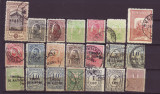 Lot timbre stampilate 21 valori, Regi, Stampilat