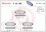 Set placute frana spate BREMBO P59080