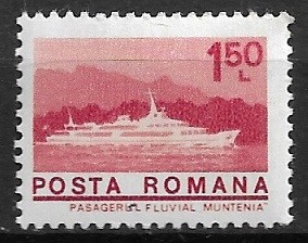 C1052 - Romania 1974 - Nave (1.50 - 1/8) neuzat,perfecta stare