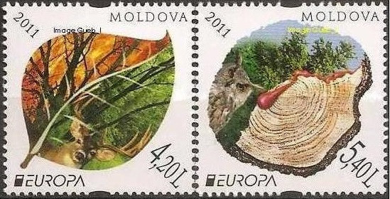B3539 - Moldova 2011 - Europa 2v. neuzat,perfecta stare