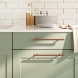 vidaXL M&acirc;nere de dulap, 20 buc., bronz, 192 mm, oțel inoxidabil