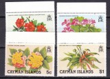 Cayman 1980 flori MI 452-455 MNH