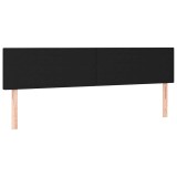 Cumpara ieftin Tablii de pat, negru, 200x5x78/88 cm, textil