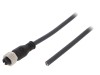 Cablu Conectare WEIDMULLER M12 5 Pini Mama Drept 5m PUR Negru IP67