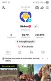 Cont de tiktok 68k