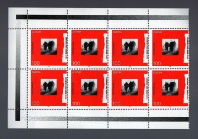 GERMANIA 1995 -EVENIMENT, SFARSITUL RAZBOIULUI - BLOC NESTAMPILAT foto