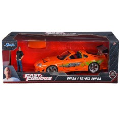 Set masina si figurina, Jada, Fast And Furious, 1995 Toyota Supra 1:24