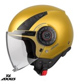Casca pentru scuter - motocicleta Axxis model Metro S A3 galben mat (open face) &ndash; omologare noua ECE 22.06 S (55/56cm)