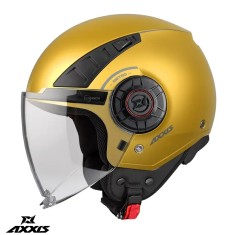 Casca pentru scuter - motocicleta Axxis model Metro S A3 galben mat (open face) &ndash; omologare noua ECE 22.06 XXS (51/52cm)