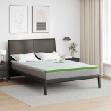 vidaXL Păturile pentru saltea Alb și Verde 180 x 200 cm 4106152