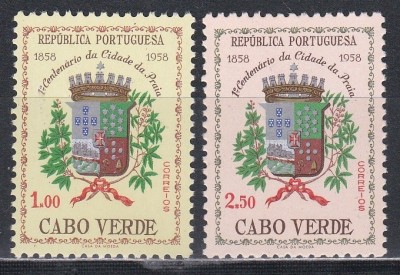 Capul Verde1958 - Centenarul orașului Praia, MNH foto