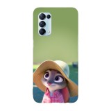 Husa compatibila cu Oppo A52, Viceversa, model Judy Hopps Zootopia, Silicon, TPU, Transparent, Carcasa