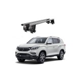 Bare transversale portbagaj auto aluminiu compatibile plafon neted SsangYong Rexton Sport Y400 Musso 2017-> argintii sau negre Cod: CB200101 Kit-101