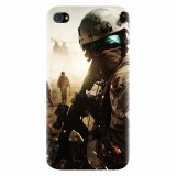 Husa silicon pentru Apple Iphone 4 / 4S, Battlefield