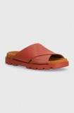 Camper slapi de piele Brutus Sandal femei, culoarea roz, K201321-018