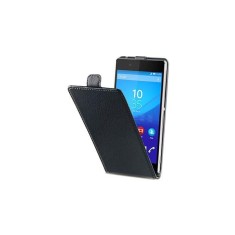 Husa Vertical Book Sony Xperia Z3+ Black BeHello