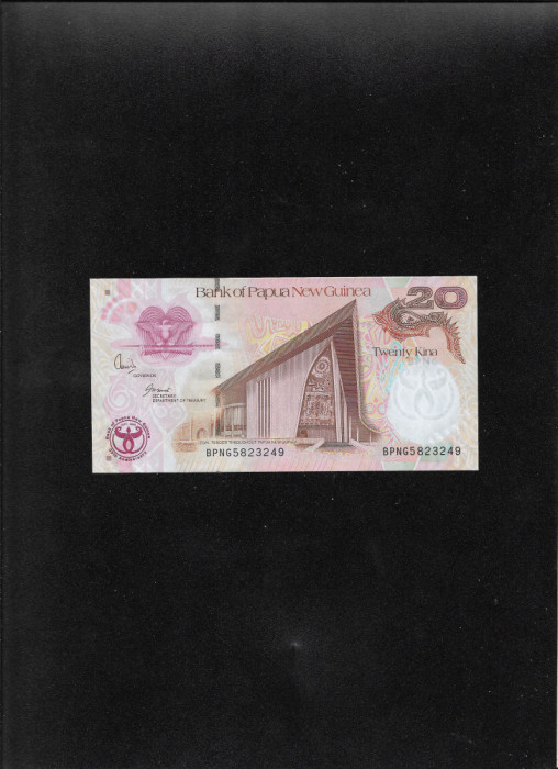 Papua Noua Guinee 20 kina 2008 seria5823249 unc