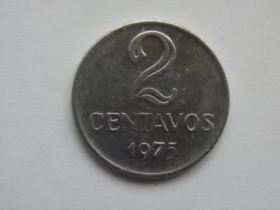 2 CENTAVOS 1975 BRAZILIA foto