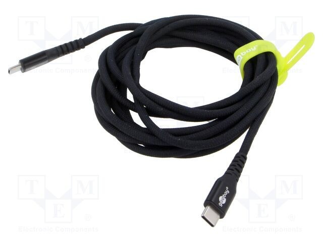 Cablu USB 2.0 USB C Goobay 3m negru 0,48Gbps