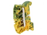 Terminal &Icirc;mbinare Șine 0,5-4mm2 2 Borne Galben-Verde, TE Connectivity