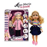 Papusa Ana Maria cu 2 Rochii la Scoala Idea, 4-6 ani, Fata, Oem