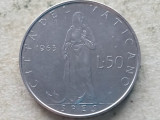 VATICAN-50 LIRE 1963