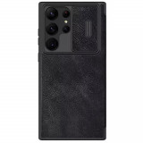 Cumpara ieftin Husa Tip Carte Samsung Galaxy S23 Ultra Negru, Nillkin