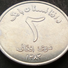 Moneda exotica 2 AFGHANIS - AFGANISTAN, anul 2004 *cod 236 - A.UNC