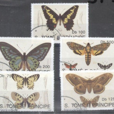 Sao Tome e Principe 1992 Butterflies, used AL.065