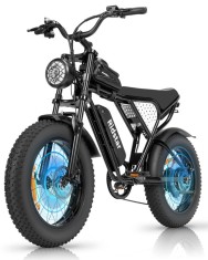 Bicicletă electrică Q20-Mi 1000W 20&#039;&#039;, 48V 15AH 80km, fr&acirc;nă cu disc mecanică