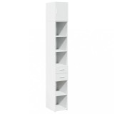 Dulap depozitare slim alb 30x42,5x225 cm lemn prelucrat