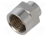 Manşon legătură filetate reducţie alamă nichelată PNEUMAT G1/4-G1/2 max 300&deg;C aer comprimat apă ulei