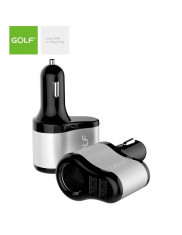 Alimentator Incarcator de la auto la 2x USB-A 2.1A + Adaptor Bricheta Mama GF-C14 Golf foto