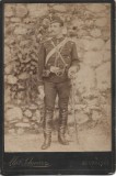 CDV MILITAR 11 x 16 cm Max Schvarz Bucuresti