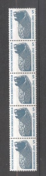 Germany Berlin 1990 Definitives x 5, pairs, Mi.863, MNH S.234
