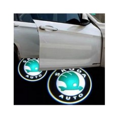 Proiectoare Portiere cu Logo Skoda