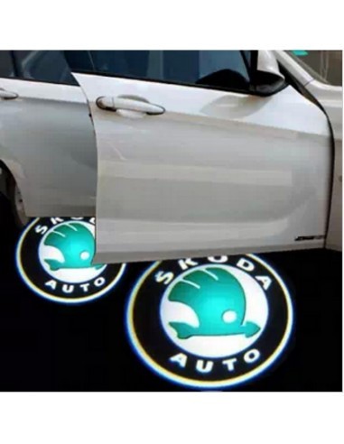 Proiectoare Portiere cu Logo Skoda