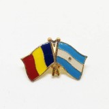 Insigna Drapel Romania - Drapel Argentina PIN524, Fashion Manufacturer