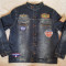 JACHETA DENIM AUTENTICA BARBATI ETICHETE BRODATE MOTO F1 GEACA BLUGI JAROD TEAM