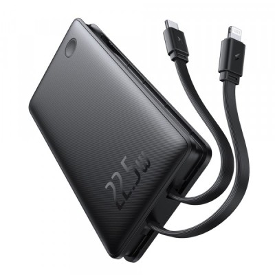 Baterie Externa Baseus Airpow Lite, 10000mAh, 22.5W, QC + PD, 1 x Lightning - 1 x USB-A - 2 x USB-C, Neagra P10067501123-00 foto