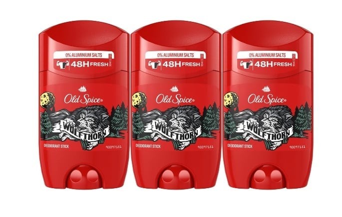Set 3 x Old Spice Antiperspirant Stick 50ml Wolfthorn, All Day Fresh, Intense Fresh Fragrance, Anti-urme albe, revirgorant, prospetime de durata, prot