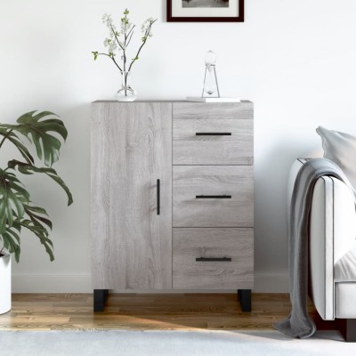 vidaXL Servantă, gri sonoma, 69,5x34x90 cm, lemn compozit 827946 foto