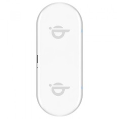 Incarcator Retea Wireless Xqisit Dual Pad, Quick Charge, 32W, 1 x USB, Alb